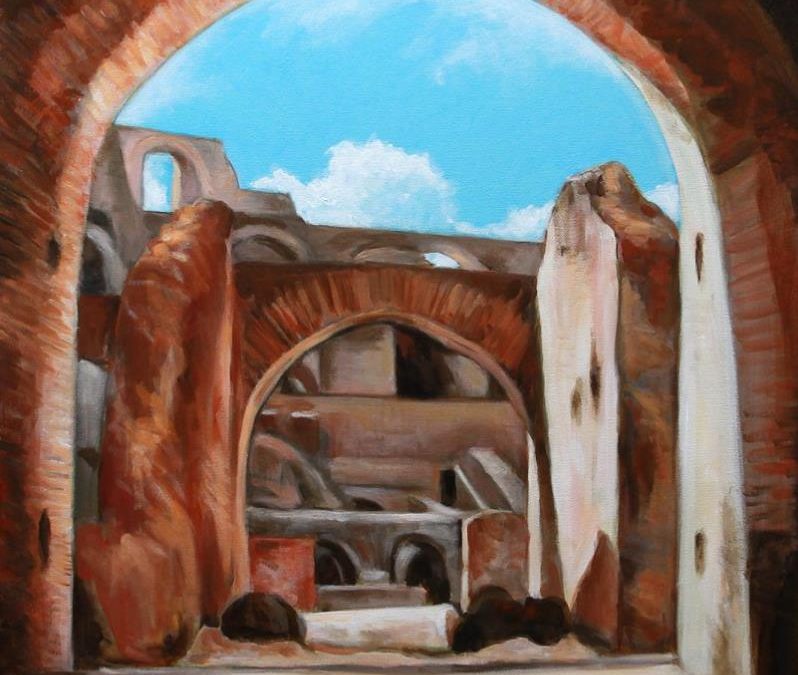 Inside the Roman Colosseum_Acrylic_15 Mar16